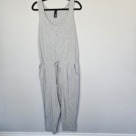 Bobi Los Angeles Scoop Supreme Jersey Jumpsuit Gray Sleeveless Size Large Onesie